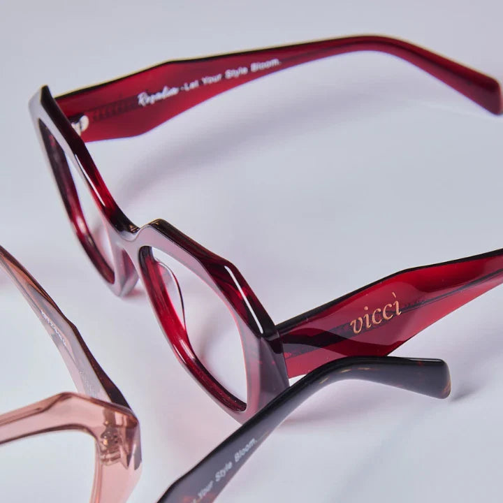 Stylish prescription eyeglasses from Vicci Eyewear eligible for FSA and HSA benefits.