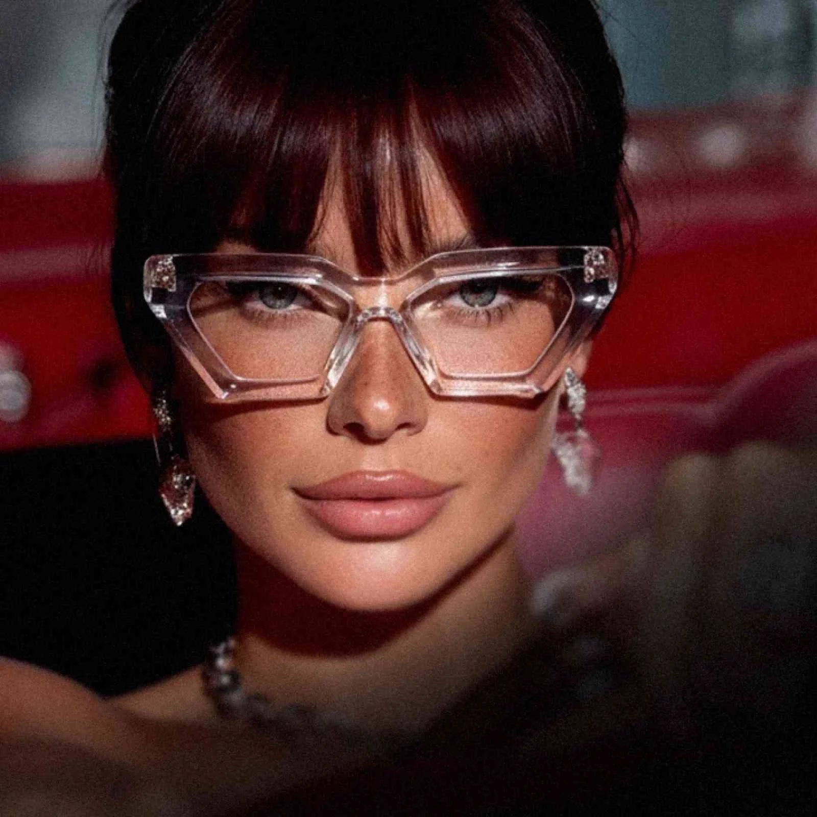 Luna Glasses – Geometric Cat-Eye Frames | Vicci Eyewear