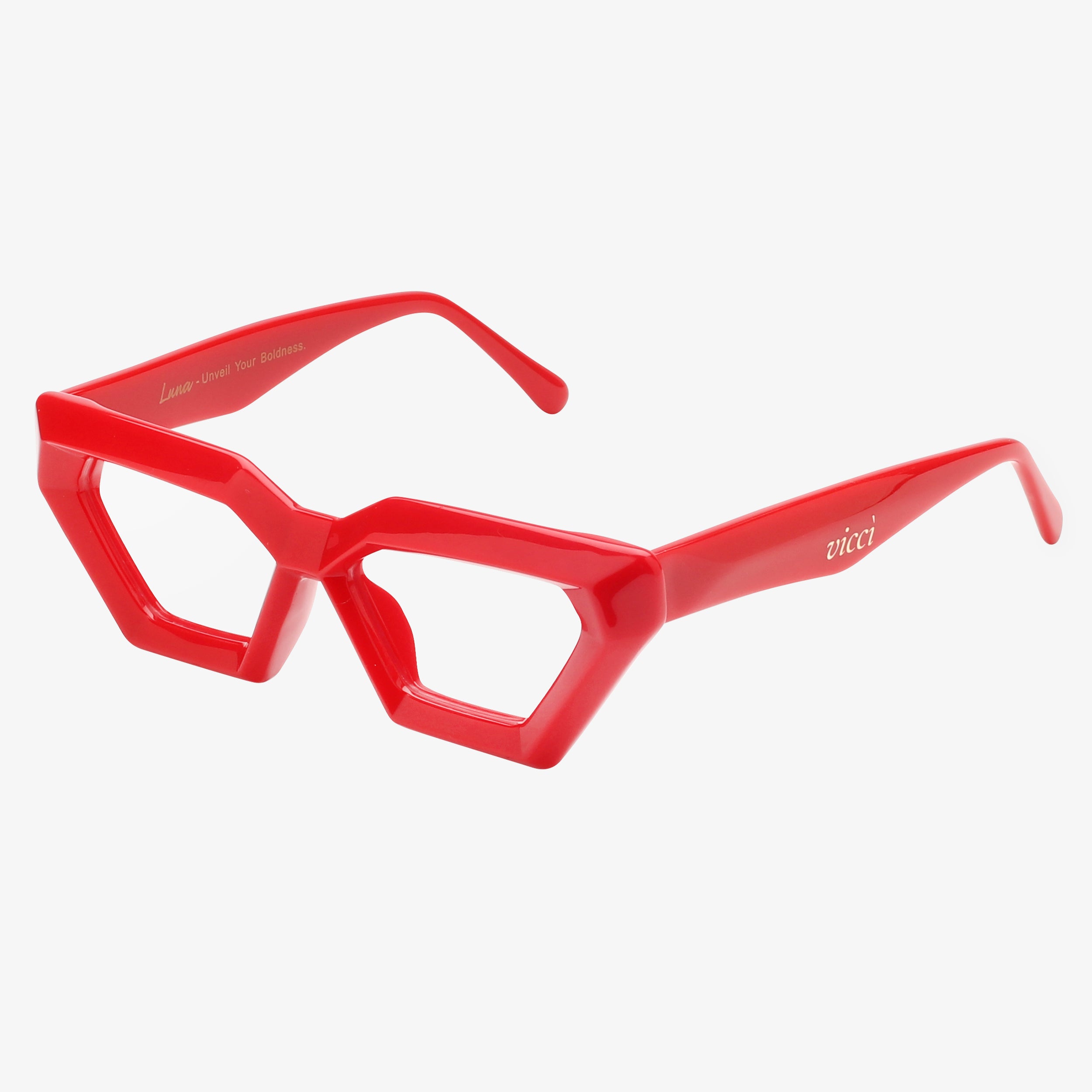 Luna Glasses – Geometric Cat-Eye Frames | Vicci Eyewear