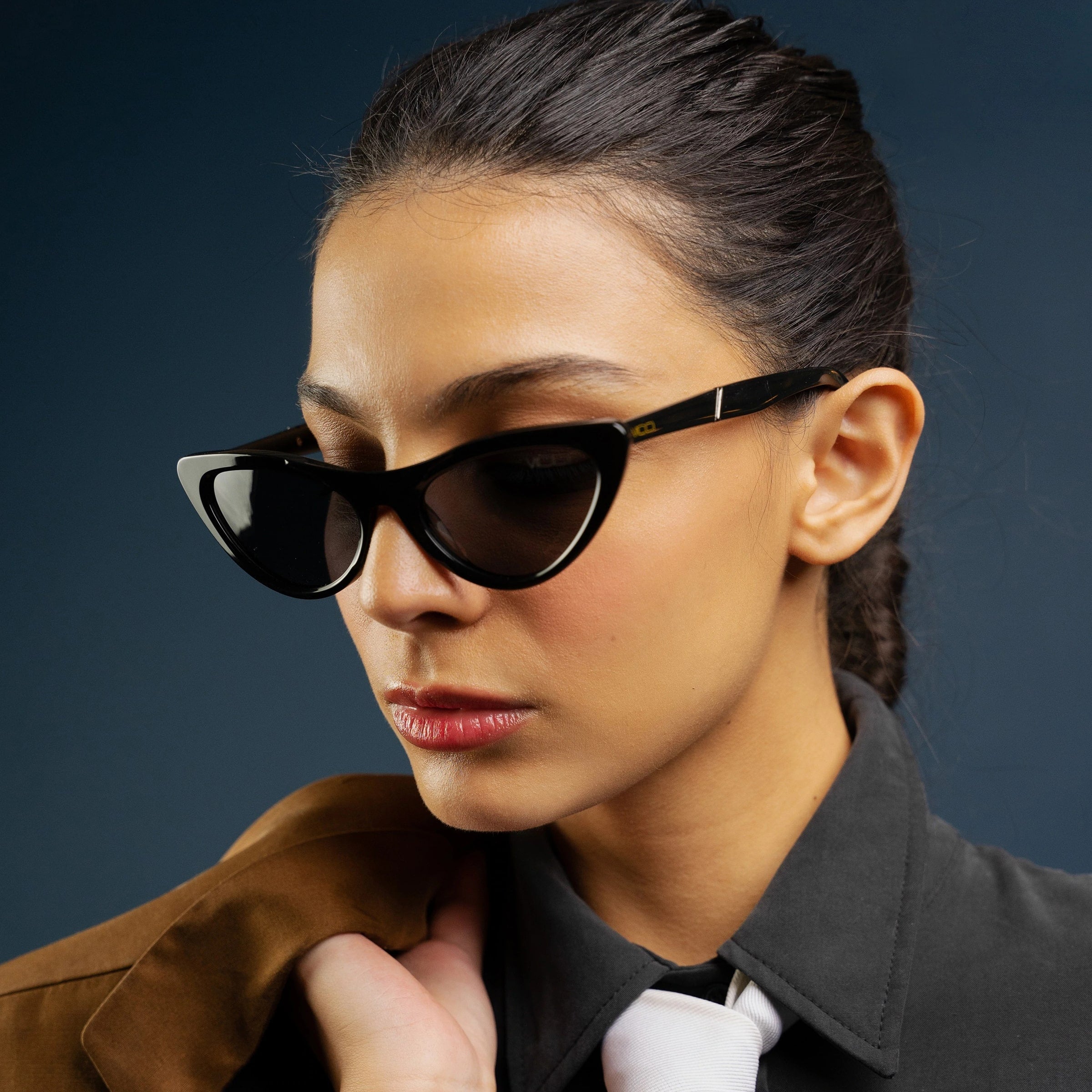 Viola – Angle Acetate Cat-Eye Sunglasses - Vicci Eyewear display picture 2